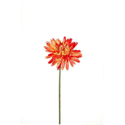 Fleur artificielle Gerbera corail 62cm