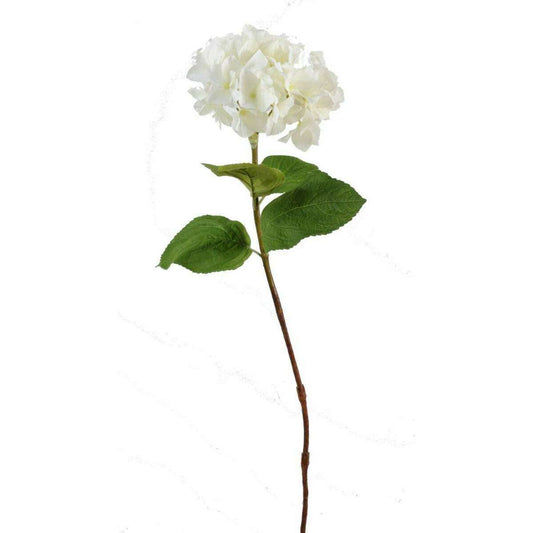 Fleur artificielle Hortensia - création bouquet - H.80 cm blanc