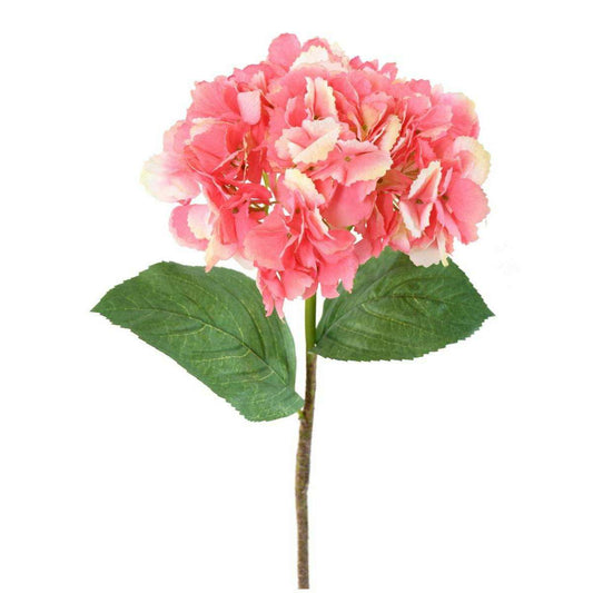 Fleur artificielle Hortensia - création bouquet - H.80cm rose