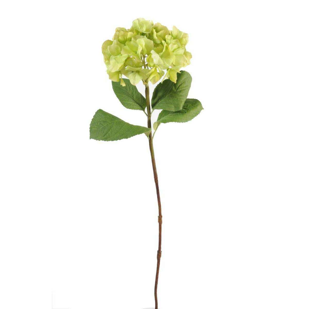 Fleur artificielle Hortensia - création bouquet - H.80cm vert