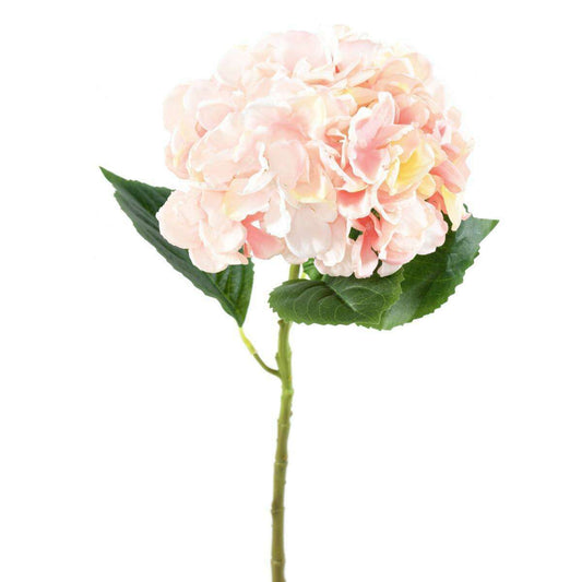 Fleur artificielle Hortensia - création bouquet fleur coupée - H.55cm rose