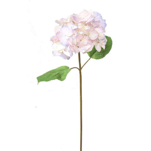 Fleur artificielle Hortensia - création bouquet fleur coupée - H.65 cm rose violet