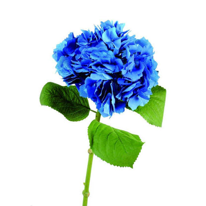 Fleur artificielle Hortensia - création bouquet fleur coupée - H.72cm bleu