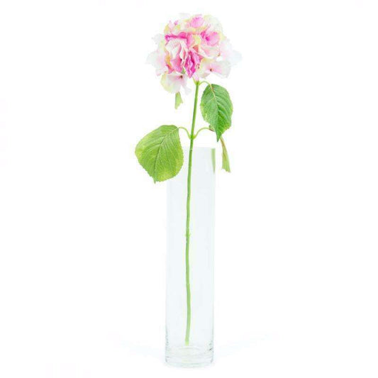 Fleur artificielle Hortensia géant - composition bouquet - H. 73cm rose