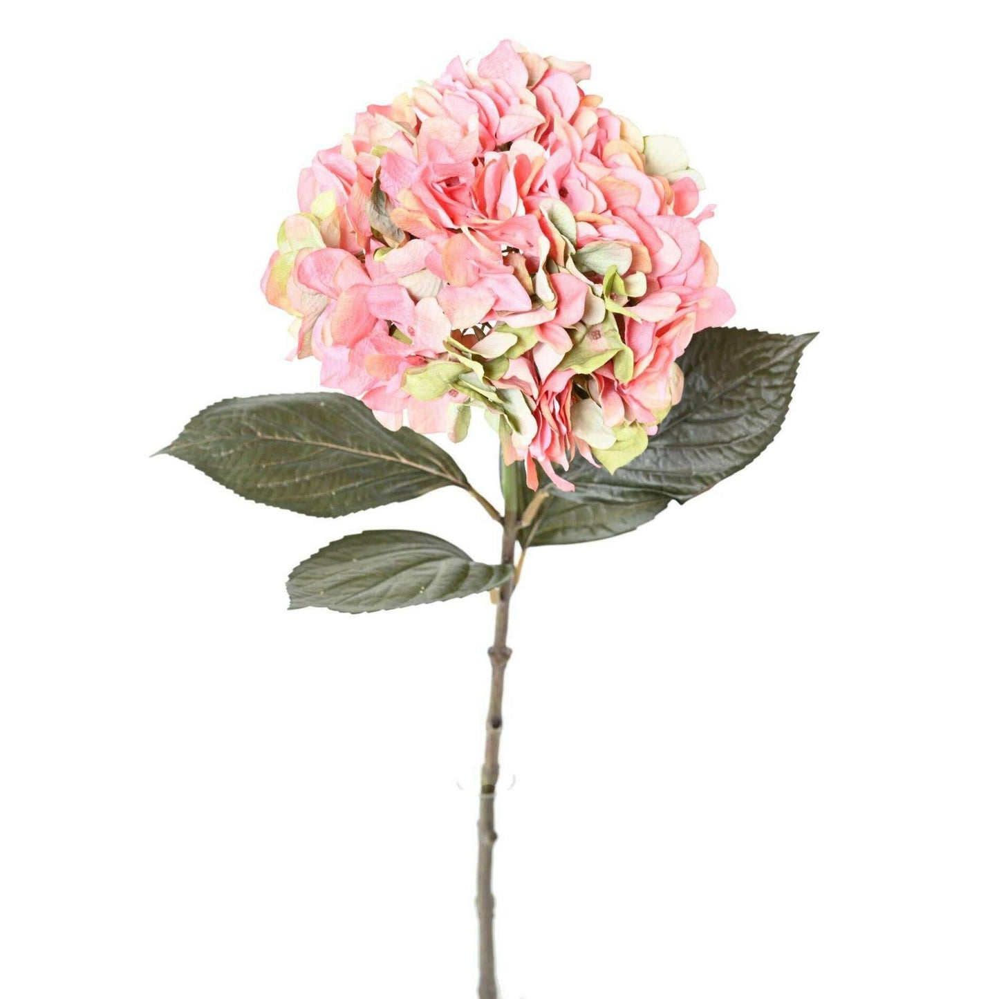 Fleur artificielle Hortensia large - création bouquet - H.65cm rose