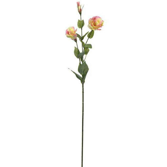 Fleur artificielle Lisianthus - composition florale - H.80 cm rose