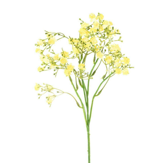 Fleur artificielle Myosotis - composition bouquet - H.50cm jaune