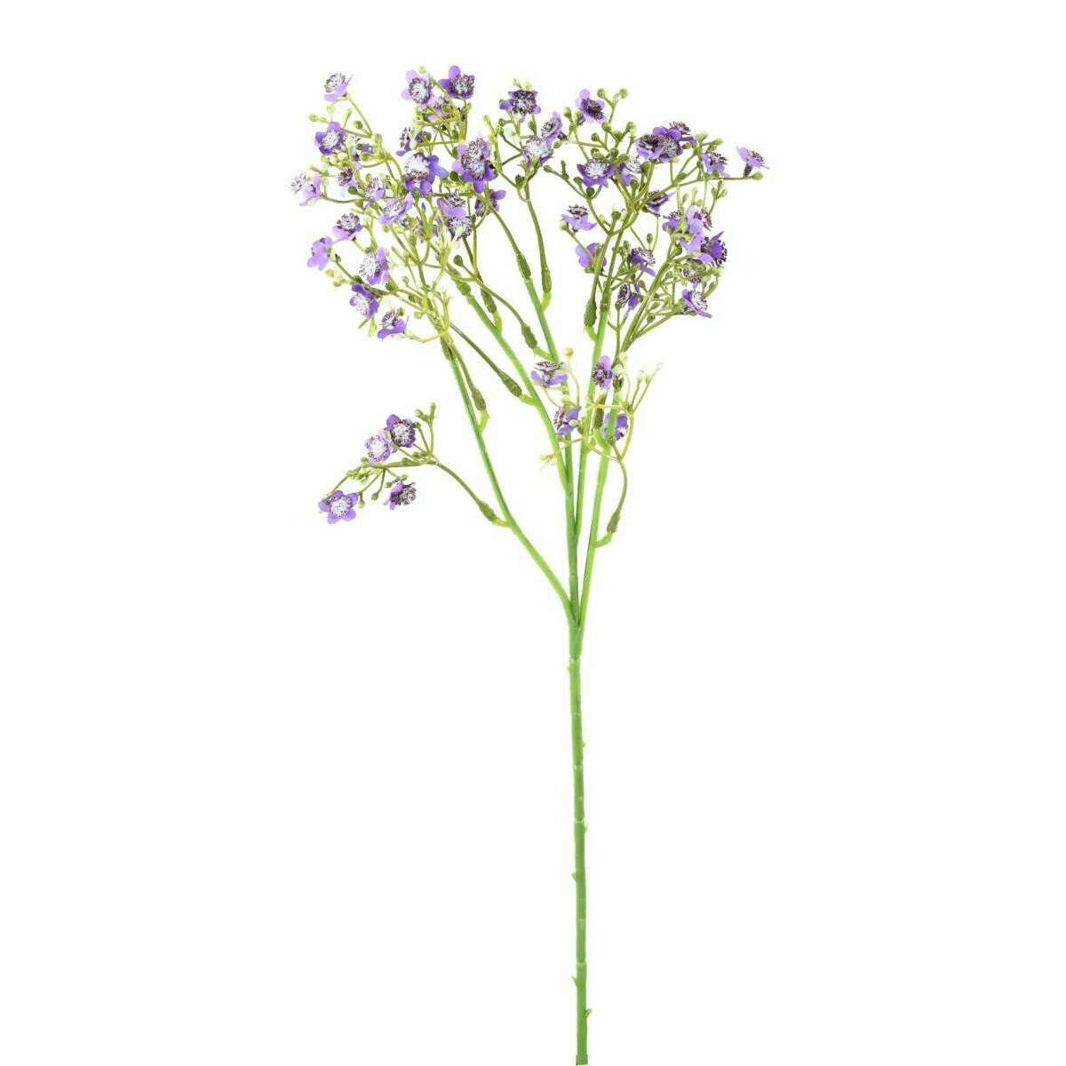 Fleur artificielle Myosotis - composition bouquet - H.50cm violet