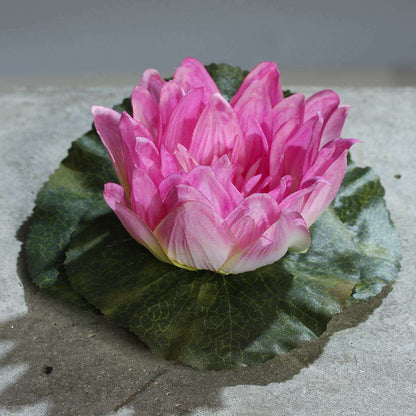 Fleur artificielle Nénuphar Lotus - décoration d'intérieur - Ø.12cm lilas