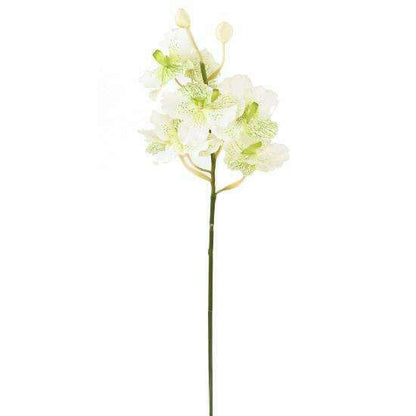 Fleur artificielle Orchidée Vanda Fresh Touch - haut de gamme - H.70cm blanc