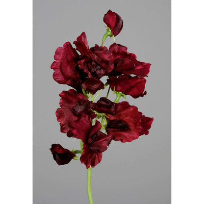 Fleur artificielle Pois de senteur - composition florale - H.46cm pourpre