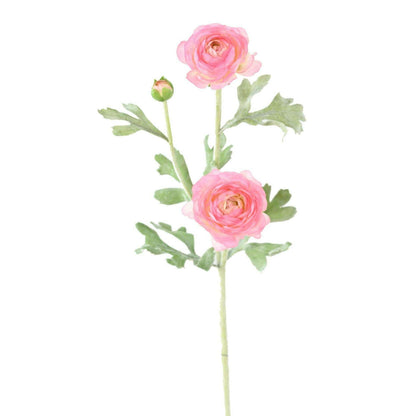 Fleur artificielle Renoncule mini - création de bouquet - H.53cm rose