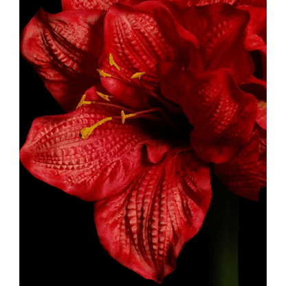 Fleur artificielle tige d'Amaryllis - création composition florale - H.90cm rouge