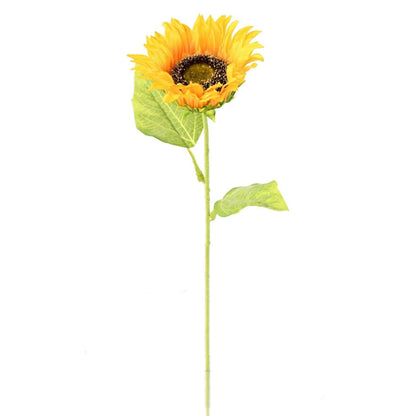 Fleur artificielle Tournesol - décoration d'intérieur - H.66cm jaune