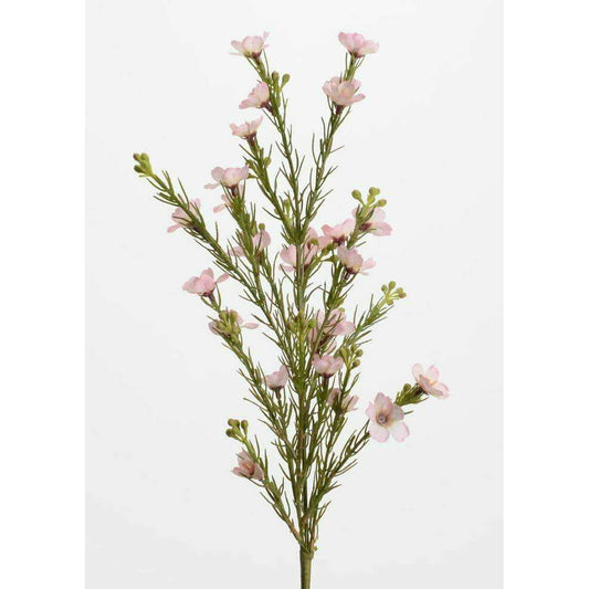 Fleur artificielle Wax - composition bouquet - H.58cm rose