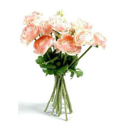 Fleurs artificielles Bouquet de Renoncules - intérieur - H.30 cm rose