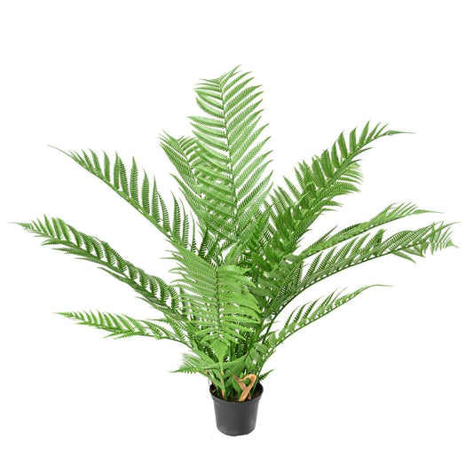 Fougère artificielle Dicksonia en pot - plante d'extérieur - H.60cm vert