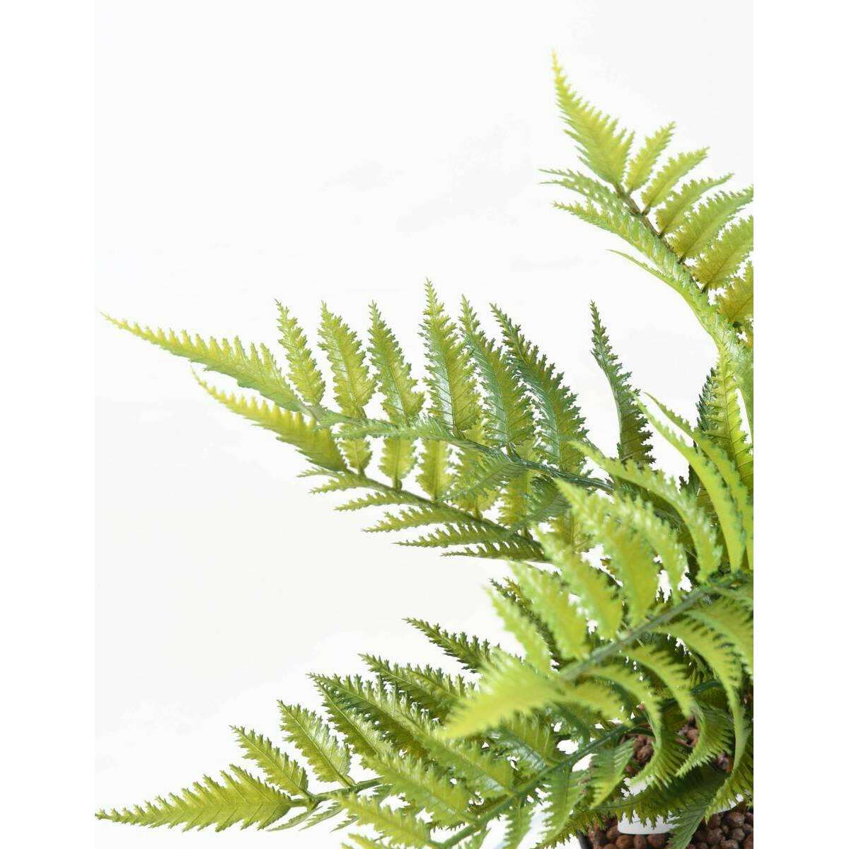 Fougère artificielle en piquet 12 branches - plante extérieur - H.50cm vert