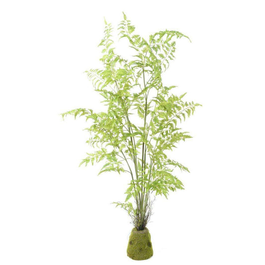 Fougère artificielle socle mousse - plante d'intérieur - H.170cm vert