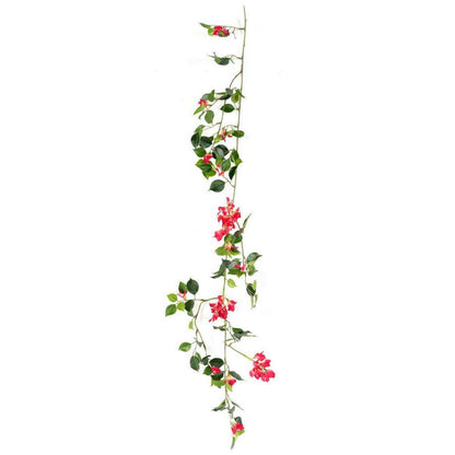 Guirlande artificielle bougainvillier en fleur - intérieur - H.110cm fuchsia