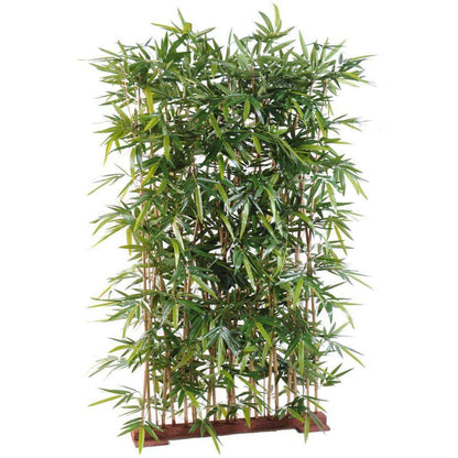 Haie artificielle Bambou New - plante d'intérieur - H.180cm socle 95cm