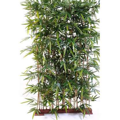 Haie artificielle Bambou New - plante d'intérieur - H.180cm socle 95cm