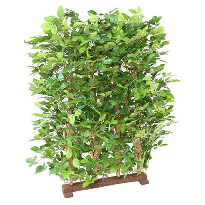 Haie artificielle Hêtre Grandifolia - structure en bois naturel - H.145cm