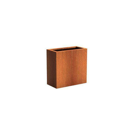 Muret pour fleur bac rectangulaire Ande - extérieur jardin - L.80xH.80cm Acier Corten