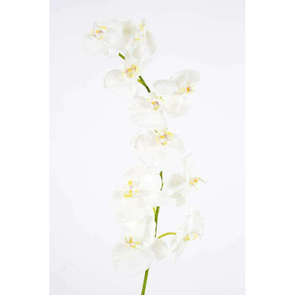 Orchidée artificielle Phalaenopsis 10 fleurs - création bouquet - H.160 cm blanc