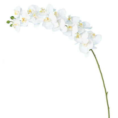 Orchidée artificielle Phalaenopsis 15 fleurs - création bouquet - H.125cm blanc