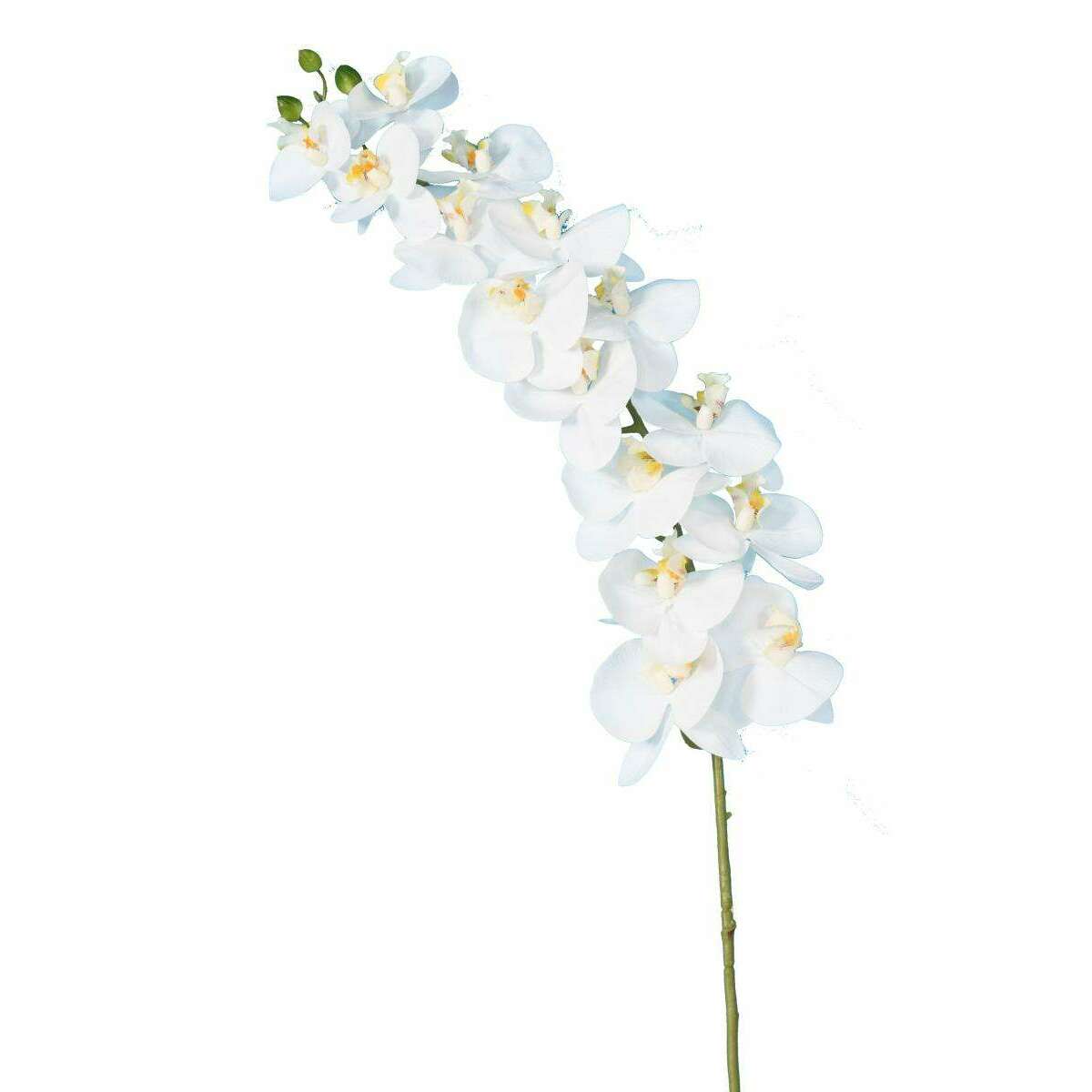 Orchidée artificielle Phalaenopsis 15 fleurs - création bouquet - H.125cm blanc