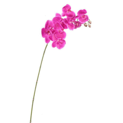 Orchidée artificielle Phalaenopsis 9 fleurs - création bouquet - H.98cm fuchsia