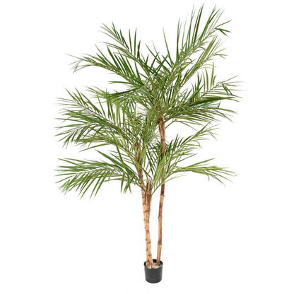 Palmier artificiel Areca 3 troncs - plante pour intérieur - H.170cm vert