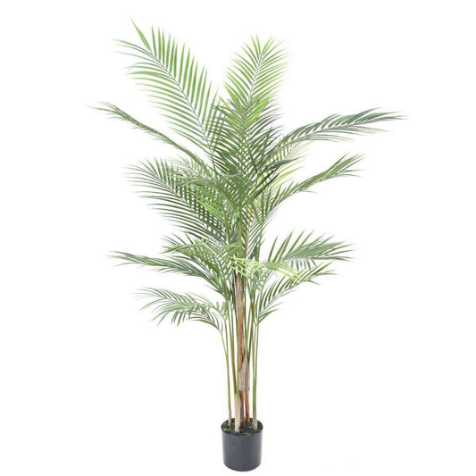 Palmier artificiel Areca Plast - plante intérieur extérieur - H.120cm vert