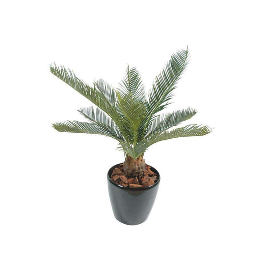 Palmier artificiel Cycas baby - intérieur extérieur - H.65cm vert