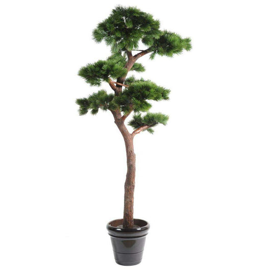 Pin Bonsaï artificiel UV résistant - plante synthétique intérieur extérieur - H.220cm