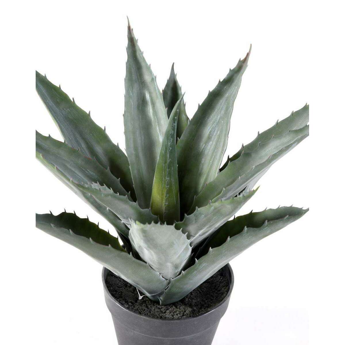 Plante artificielle Agave en pot - extérieur intérieur - H.43cm vert