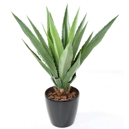 Plante artificielle Agave Furcraea - intérieur extérieur - H.110cm vert