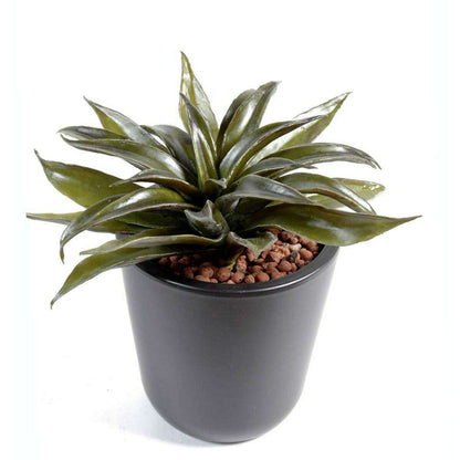 Plante artificielle Agave mini - cactus artificiel intérieur - H.24cm vert