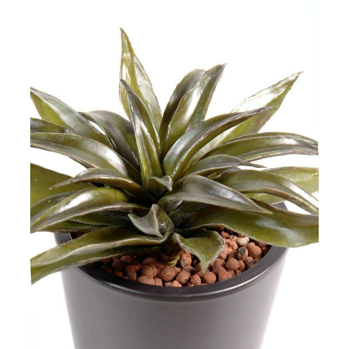 Plante artificielle Agave mini - cactus artificiel intérieur - H.24cm vert