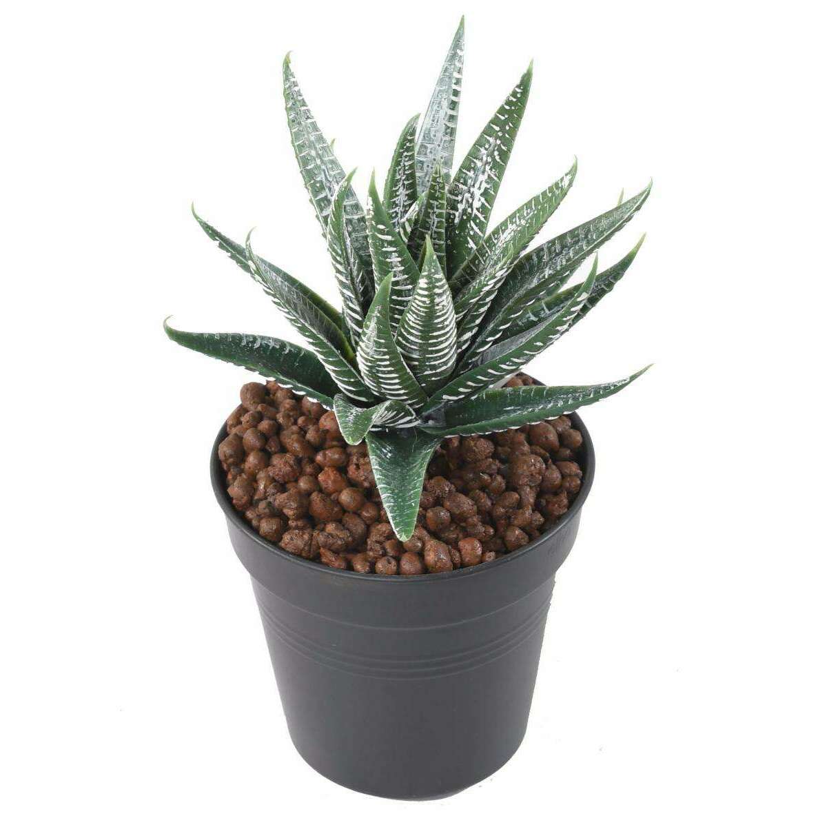 Plante artificielle Aloe en piquet - cactus artificiel intérieur - H.15cm vert