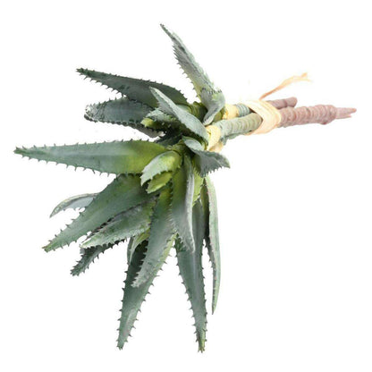 Plante artificielle Aloe en piquet set de 3 - cactus artificiel - H.35cm vert