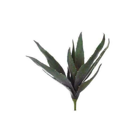 Plante artificielle Aloe vera en piquet - intérieur - H.41cm vert