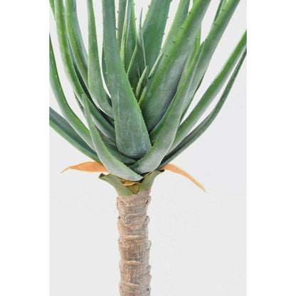 Plante artificielle Aloe vera en pot - plante pour intérieur - H.125 cm vert