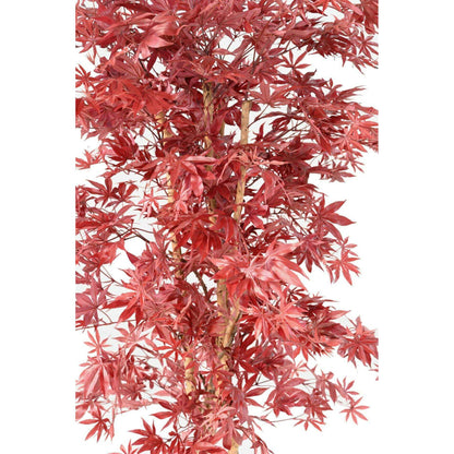 Plante artificielle Aralia New - érable synthétique pour intérieur - H.160cm rouge