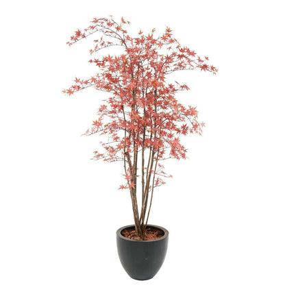 Plante artificielle Aralia Plastique UV (érable) - intérieur extérieur - H.180cm rouge