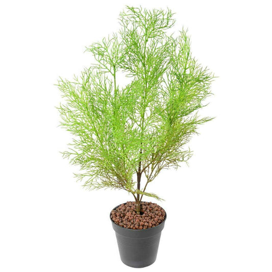 Plante artificielle Asparagus fin en piquet - intérieur extérieur - H.62cm vert