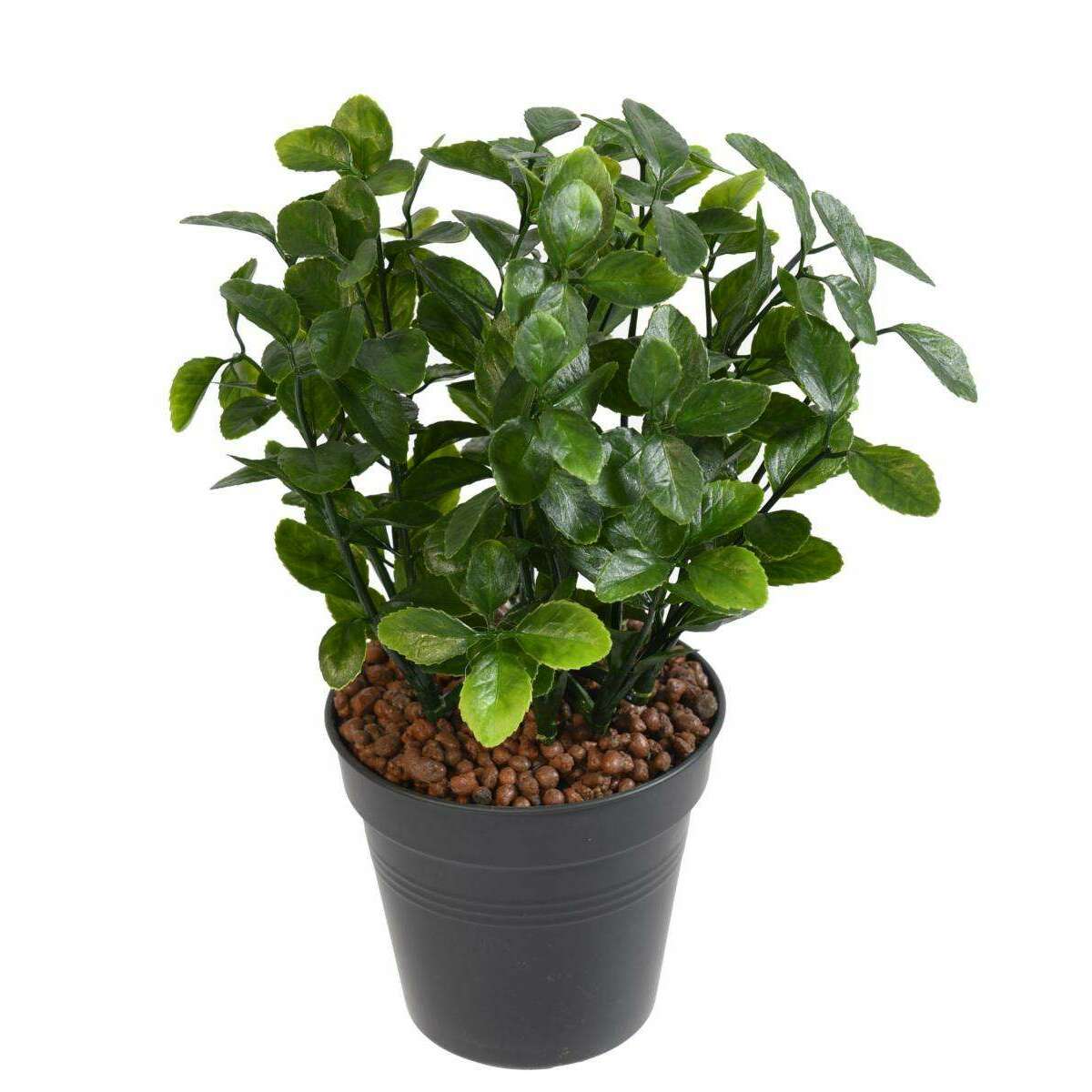 Plante artificielle Berbéris en piquet - intérieur extérieur - H.28cm vert