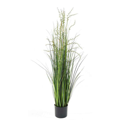 Plante artificielle Berry Onion Grass en pot - intérieur - H.120cm vert