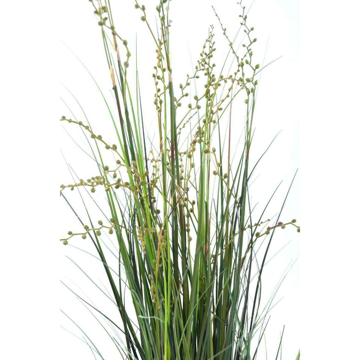 Plante artificielle Berry Onion Grass en pot - intérieur - H.120cm vert